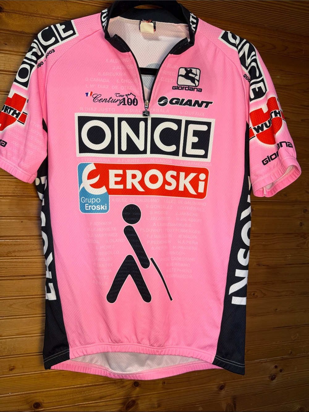 Giordana Women's Pink Cycling Jersey oNCE eroski